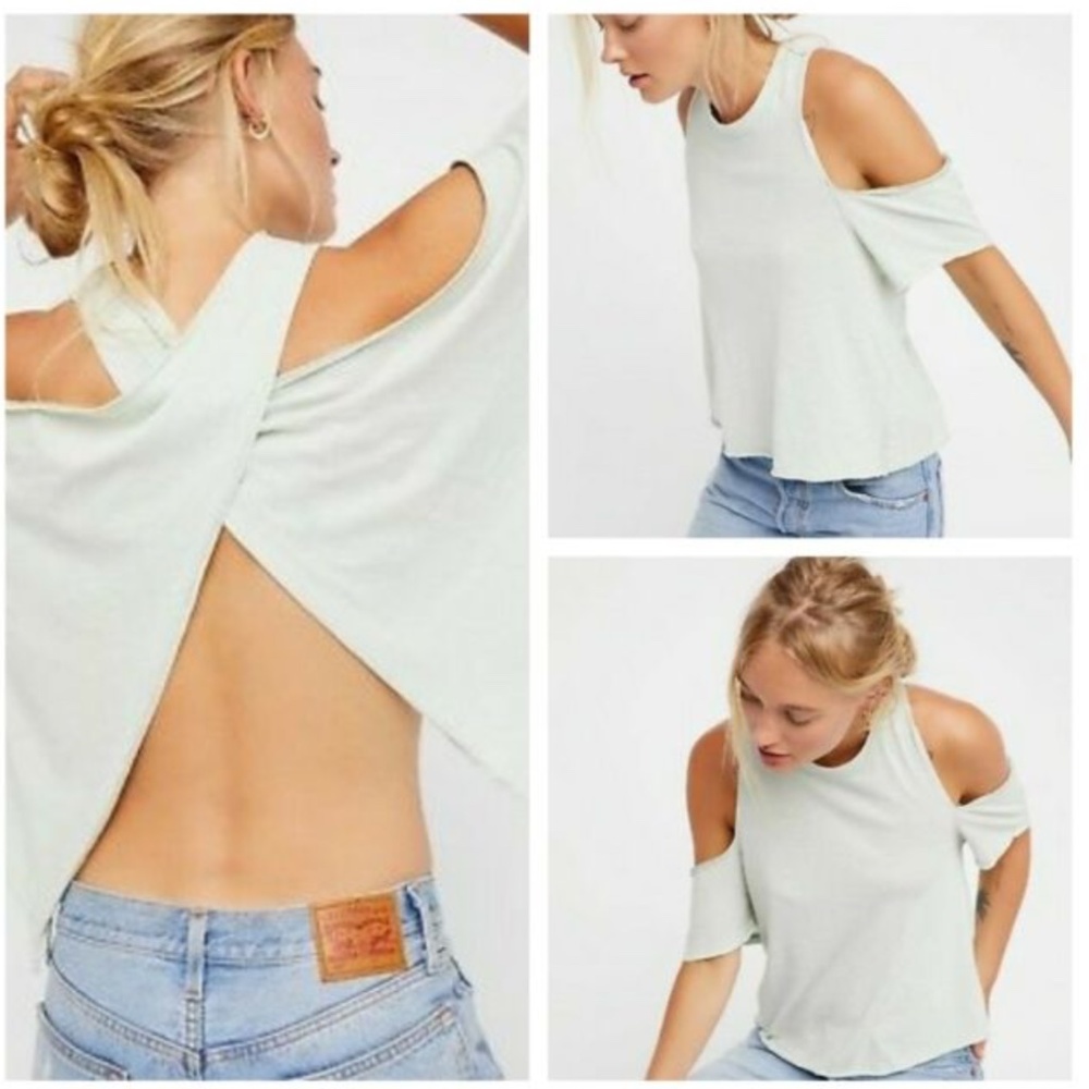 🤍Free People White Tee🤍